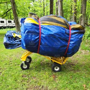 <b>Inflatable</b> Stainless Steel Large Capacity Storage Push Trolley Cart for <b>House</b> <b>Inflatable</b> Obstacle Course <b>Inflatable</b> B - Product Image 4
