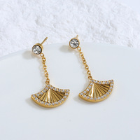 Boucles d'oreilles papillon pour femmes, couleur or, bijoux tendance d'été, vente en gros, accessoire de mode pour usage quotidien