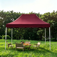 Tente de réception pliante d'extérieur 3x4m en tissu Oxford, auvent pop-up simple, promotionnel et personnalisable