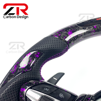 Volant sport en fibre de carbone forgée personnalisé avec affichage LED amélioré pour BMW Série F X3 F30 F20 F22 M2 M5