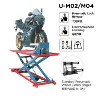 Table élévatrice pneumatique/hydraulique pour moto, VTT et vélo, capacité 1600 lbs