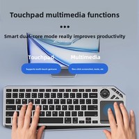 Nouveau design 98 touches clavier et souris sans fil Bluetooth pour ordinateur portable iPad tablette pavé tactile 2 en 1 clavier et souris intégrés