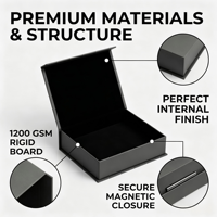 Boîte pliable pour vêtements, élégante, robuste, durable, design personnalisé, rigide, pour boutique élégante
