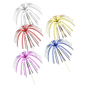 902064 Palitos <span class=keywords><strong>de</strong></span> Crisantemo <span class=keywords><strong>de</strong></span> Madera para Decoración <span class=keywords><strong>de</strong></span> Graduación, Navidad, Bodas, Fiestas, Bar, Fuegos Artificiales Coloridos, <span class=keywords><strong>Pastel</strong></span>/Fruta/Tarta/Helado - Product Image 3