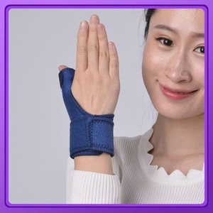 สายรัดพยุงนิ้วหัวแม่มือ ZRMZ-001 สีฟ้า โพลีเอสเตอร์ อุปกรณ์พยุงนิ้วหัวแม่มือเพื่อป้องกันข้อต่อ - Product Image 3