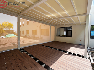 <span class=keywords><strong>Tende</strong></span> a rullo elettriche per esterni Pergola impermeabile a prova di vento per una facile protezione dal sole e dalle intemperie - Product Image 3