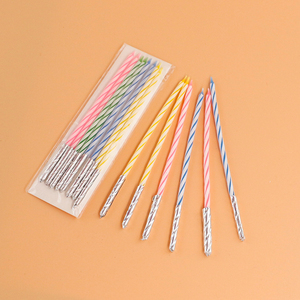 हॉट सेलिंग सुपर स्लिम फॉइल लिपटे सर्पिल जन्मदिन की सजावट - Product Image 3