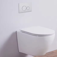 WC monobloc mural en céramique moderne de haute qualité avec réservoir d'eau dissimulé