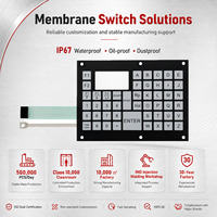 Panel de interruptores táctiles inalámbricos con cable, personalizado, resistente al agua, para dispensador de combustible, teclado de circuito resistivo