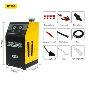 SOLARY SD303 באיכות טובה DC12V רכב אופנועים משאית קלה גלאי דליפות עשן 70W מנתח מנוע אחריות לשנה אחת - Product Image 5