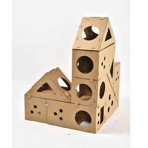 Petstar diy montado reciclável casa do gato do cartão - Product Image 2