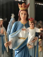 Statue de Vierge Marie en résine catholique religieuse d'extérieur grandeur nature Statue de Marie en fibre de verre