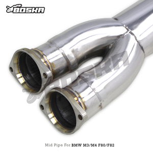 Tubo de Escape Central Individual Boska OEM para BMW M3/M4 F80/F82 S55 3.0T 2014-2019, Sistema de Escape de Acero Inoxidable para Autos de Alto Rendimiento - Product Image 2