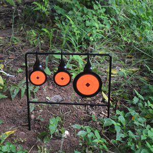 360 graden draaibare, duurzame buitentrainingsslinger van staal en traditionele boog met automatisch doelwit voor schieten - Product Image 3