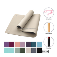 Tapis de yoga en mousse d'exercice pour salle de sport, à suspendre au mur, avec logo personnalisé haute densité, antidérapant, design avec œillets de 0,6 cm