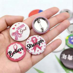 Venta al por mayor de fábrica: Botones personalizados, insignias de metal, insignias de hojalata con impresión de logotipo, insignias de hojalata en blanco, insignias de metal de 58 mm, insignias de hojalata económicas. - Product Image 1
