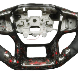 Volante Personalizado de Fibra de Carbono y Cuero para el Interior del Automóvil con Pantalla LED para <span class=keywords><strong>Ford</strong></span> F150 XLT Raptor <span class=keywords><strong>Shelby</strong></span> R 2019-2025 - Product Image 5