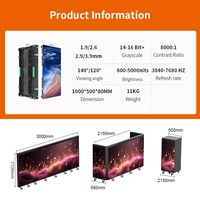 Pantalla LED de Calidad Confiable con Larga Duración de Funcionamiento, Cabina de DJ LED Plegable para Escenarios Comerciales, Bares, Clubes y Eventos