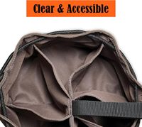 12-Fach Schwerlast Tragbare Wasserabweisende Faltbare Schrauben-Tasche Gewachste Leinwand Fallschirm-Werkzeugtasche Kleinteile-Organizer