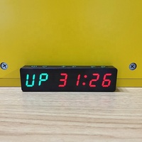 Stopwatch LED Bertenaga Baterai Magnetis Jam Dinding Digital Interval Mini Timer Gym