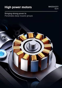 Masajeador Muscular de Tejido Profundo, 8 Cabezales de Masaje, Batería de 1500 mAh, Pistola de Masaje con Vibración y Calor para Cuello, Brazos, Cuerpo y Cabeza, 30 Velocidades - Product Image 4