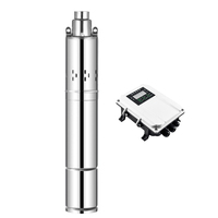 Pompe submersible multistade OEM en acier inoxydable de 4 pouces à haute pression pour puits profond, alimentée par énergie solaire, pour l'irrigation agricole et l'approvisionnement en eau à distance