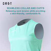 Débardeur de course personnalisé OEM pour homme, respirant, sans manches, anti-humidité, impression par transfert thermique, léger, pour marathon