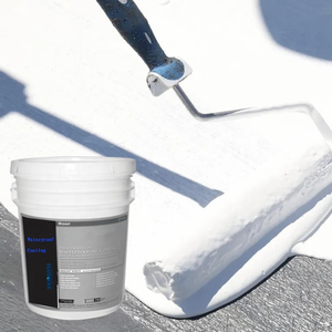 Venta al por mayor de ladrillo techo plano elastomérico blanco nano 100% caucho líquido de silicona revestimiento impermeable - Product Image 1