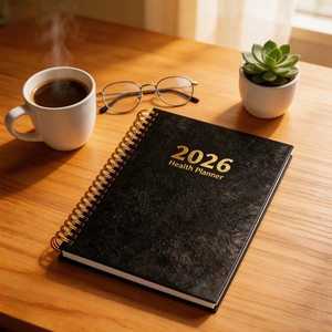 Agenda <span class=keywords><strong>Santé</strong></span> A4 Personnalisable en Cuir PU Rigide 2026 avec Papier Offset et Pages Épaisses pour Usage au Bureau et Idées Cadeaux - Product Image 2