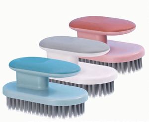 Wholesale Plastic <b>Scrub</b> <b>Brush</b> for Household Laundry and Shoe Cleaning Non-Slip Steel Handle Eco-Friendly Nylon Bristles Quality - Product Image 1