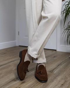 Blazers de costume modernes à <span class=keywords><strong>carreaux</strong></span> 100% laine, noir et <span class=keywords><strong>gris</strong></span> de haute qualité pour hommes - Product Image 6