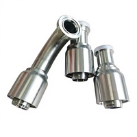 Vente d'usine : Raccord hydraulique pivotant durable, haute pression, léger, raccords hydrauliques 45 #   Utilisation d'excavateurs en acier/acier inoxydable