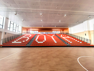 Sedute Retrattili Economiche per Palestre, Piscine Coperte e Centri Sportivi, Sedili da Stadio in PP Anti-Corrosione - Product Image 1