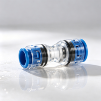 Konektor Reducer Microduct Push Fit Quick Coupler untuk Instalasi Kabel Fiber Tiup Udara HDPE Micro Duct