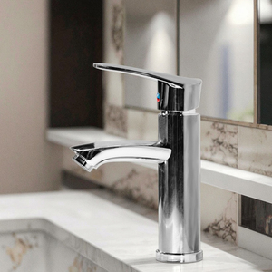 Vòi lavabo hiện đại giá sỉ rẻ, lắp đặt trên mặt bàn, kiểu thác nước, lõi van gốm, nóng lạnh, mạ crôm - Product Image 6