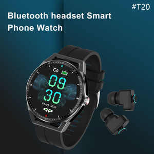 Factory Original TWS Smart Watch T20 <strong>2</strong>-in-1 Sports Heart Rate Sleep Monitoring Step Counting Music Control <strong>Call</strong> IOS <strong>Android</strong> IP67 - Product Image 4