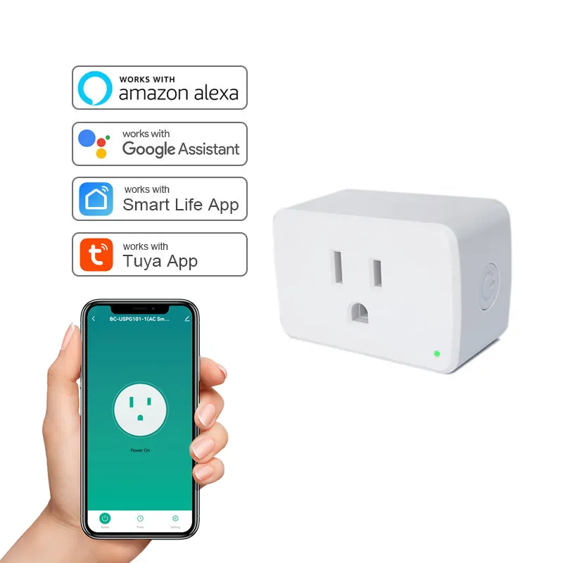 Apple homekit 120v 13a usa ble power smart home device socket wifi wall tuya universal 2 gang