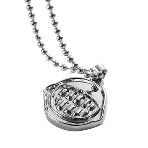 Trendy Street personalizado diseño personalizado cadena de bolas aleación 3D Acero inoxidable Sier Color colgante collar encantos joyería - Product Image 2