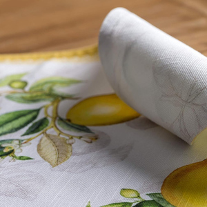 Elegant Boho Korean Style Plaid Linen Hemstitch Placemats Waterproof Lace Fabric <b>Table</b> Accents Outdoor Knitted Crocheted Paper - Product Image 1