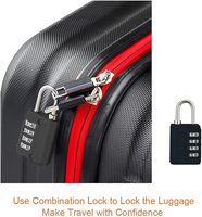 YH10027 Cadenas à 4 chiffres pour bagages, armoire, porte de salle de sport, valise, serrure à code