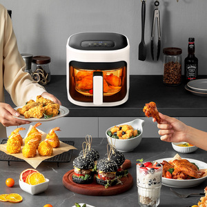 <span class=keywords><strong>Freidora</strong></span> de <span class=keywords><strong>Aire</strong></span> Eléctrica Inteligente con Pantalla Táctil, 8L de Gran Capacidad, <span class=keywords><strong>Freidora</strong></span> de <span class=keywords><strong>Aire</strong></span> con Panel de Vidrio Visual, Horno <span class=keywords><strong>Freidora</strong></span> de <span class=keywords><strong>Aire</strong></span> - Product Image 3