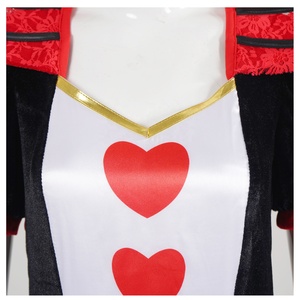 <span class=keywords><strong>Disfraz</strong></span> <span class=keywords><strong>de</strong></span> cosplay <span class=keywords><strong>de</strong></span> Halloween inspirado en Queen Hearts <span class=keywords><strong>para</strong></span> <span class=keywords><strong>mujer</strong></span>, vestido <span class=keywords><strong>de</strong></span> poliéster <span class=keywords><strong>para</strong></span> actuaciones en escenario, en stock. - Product Image 5