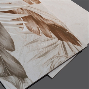 Piastrelle in Porcellana con Design Classico Italiano, Motivo Floreale in Rilievo, Effetto Marmo Opaco Rustico per Balconi, Pareti e Pavimenti del <span class=keywords><strong>Bagno</strong></span> - Product Image 2