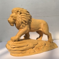 Statue de lion réaliste en résine Hengbo, décoration d'intérieur, sculpture abstraite nordique, ornement de collection, nouvel an chinois
