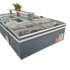 Congélateur Vitrine Horizontale Combinée pour Supermarché, Type Îlot, Haute Efficacité, Durable, pour Viandes et Aliments, avec Compartiment Profond et Petite Fenêtre - Product Image 2