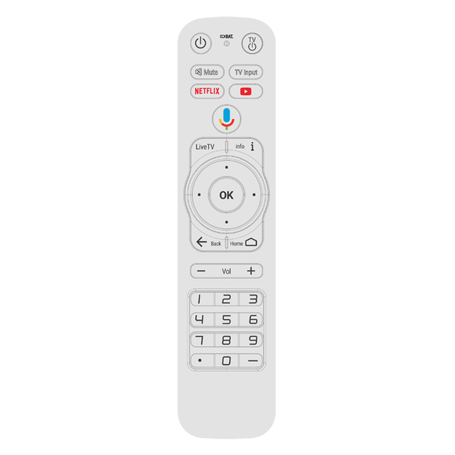 Smart Tv Remote Controls Long Range Bluetooth Wireless 433 Mhz Remote Control
