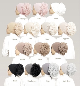 Casquette intérieure volumisante originale en coton de haute qualité malaisie Undearcap Hijabs <span class=keywords><strong>Bonnet</strong></span> à fleurs pour femmes musulmanes - Product Image 1