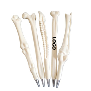 Stylos à bille portables personnalisés en plastique en forme d'os - Stylo fantaisie pour infirmière et médecin, idéal pour les étudiants, cadeau de papeterie - Product Image 1