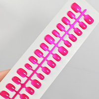 Faux ongles à presser œil de chat Dragon Fruit, couleur unie, réutilisables, emballage personnalisé, vente en gros, direct usine