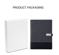 Artículo de negocios personalizado diario portátil con pantalla de lujo inteligente Powerbank carga inalámbrica portátil con cable USB
